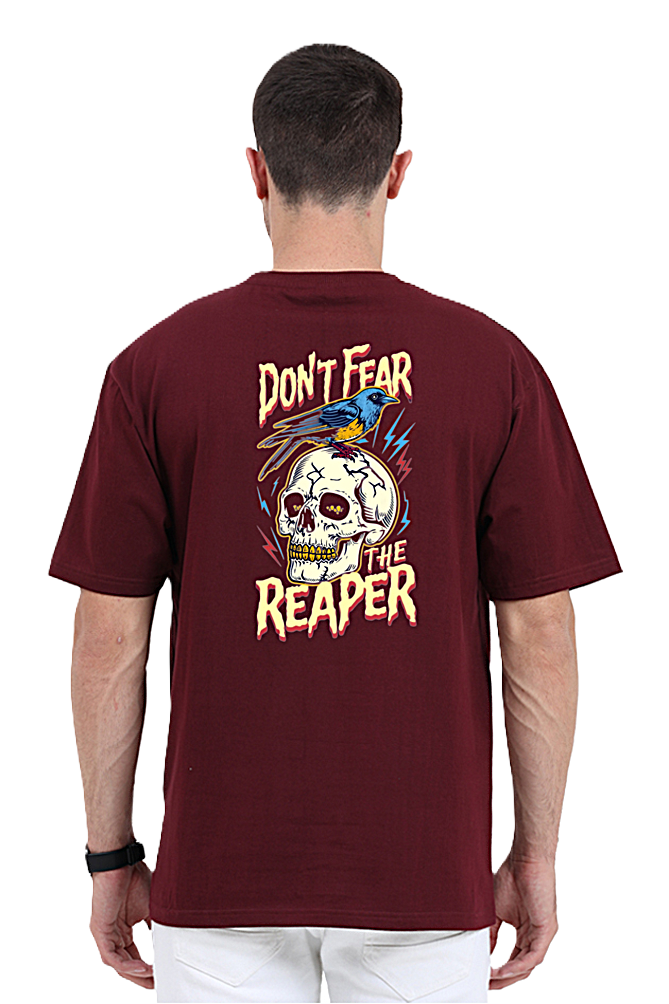 Skull Don't Fear Graphic Unisex Oversized T-Shirt – Trendcious