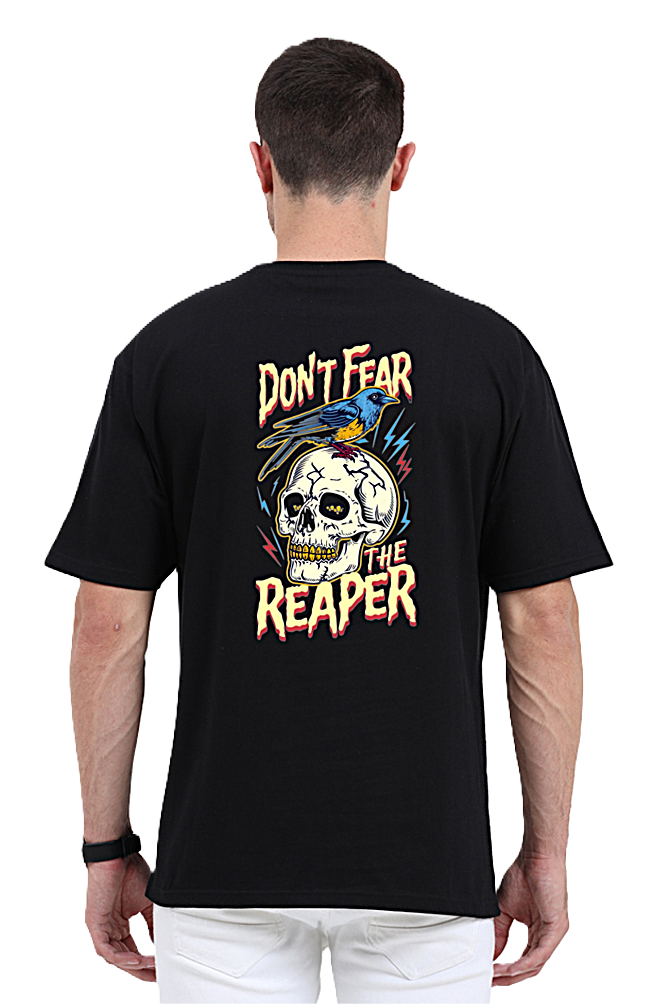 Skull Don't Fear Graphic Unisex Oversized T-Shirt – Trendcious