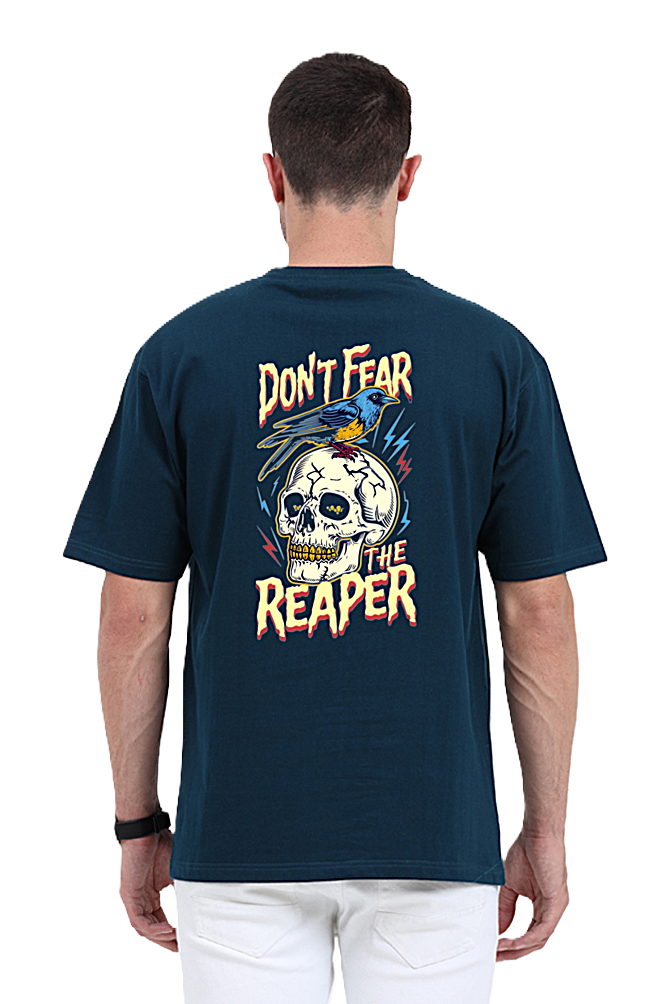 Skull Don't Fear Graphic Unisex Oversized T-Shirt – Trendcious