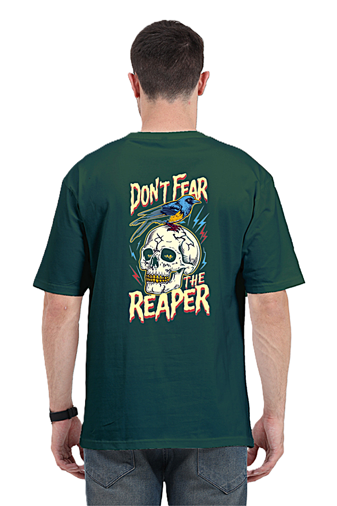 Skull Don't Fear Graphic Unisex Oversized T-Shirt – Trendcious