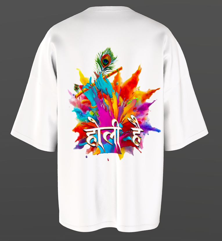 Krishna Holi graphic unisex t-shirt