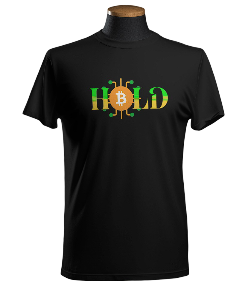 Bitcoin graphics round neck unisex t-shirt