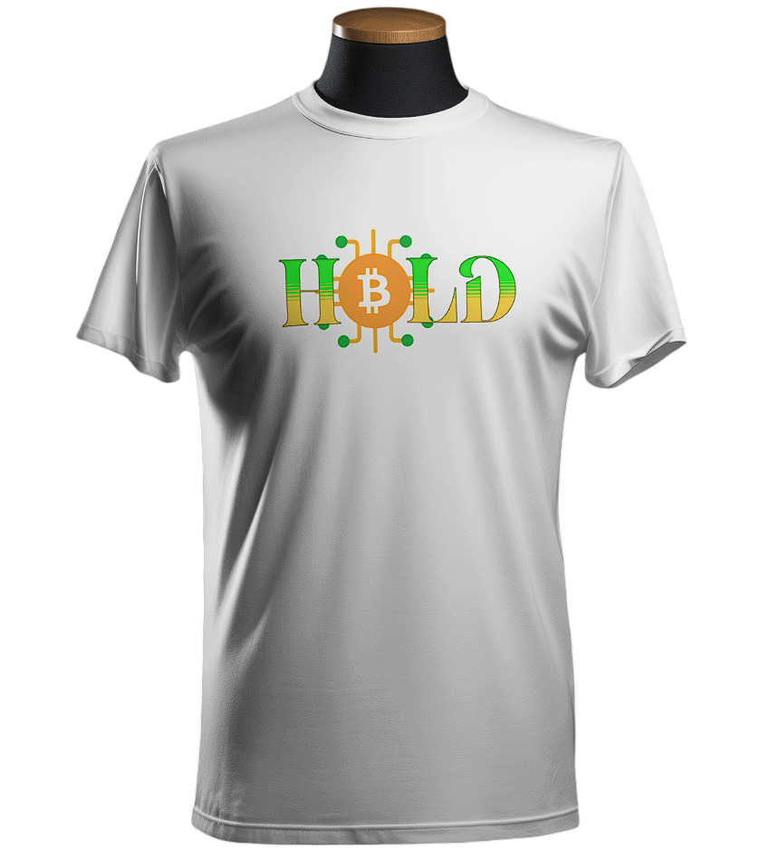 Bitcoin graphics round neck unisex t-shirt