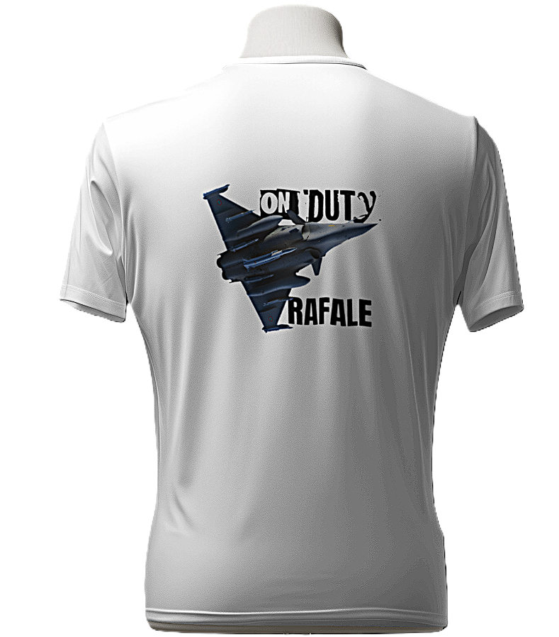 Rafale Graphic Round Neck Unisex T-Shirt.