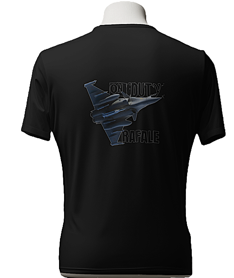 Rafale Graphic Round Neck Unisex T-Shirt.