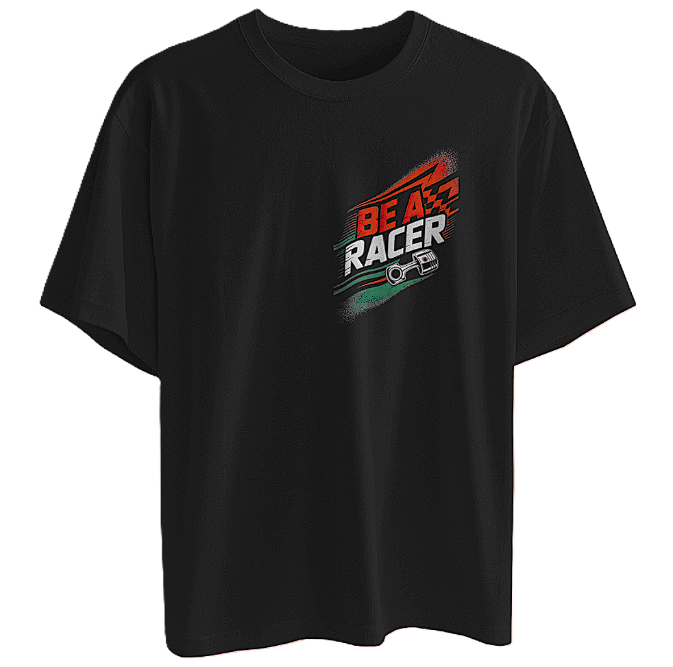 π BE A RACER-RS Aprilia Edition Premium Unisex Oversized T-Shirt