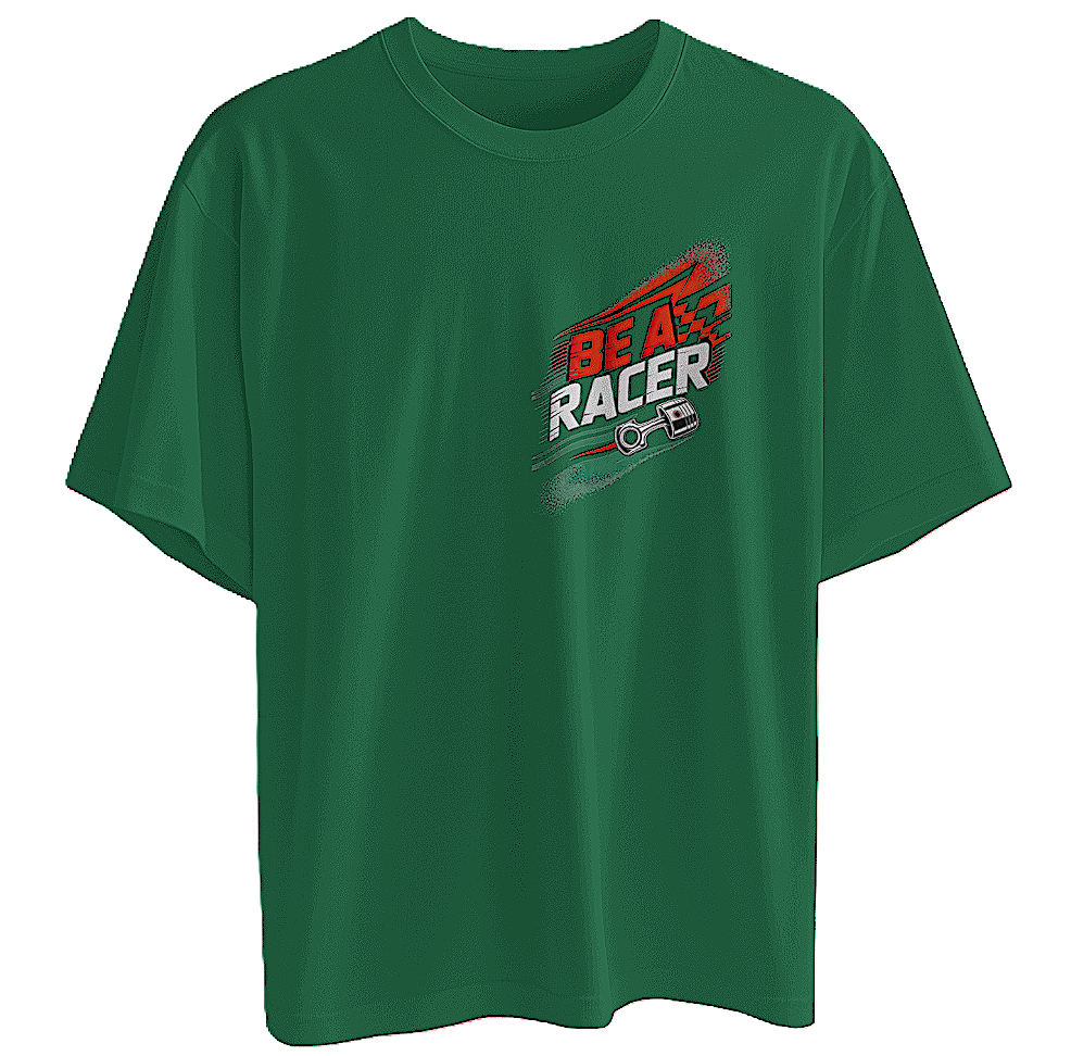 π BE A RACER-RS Aprilia Edition Premium Unisex Oversized T-Shirt