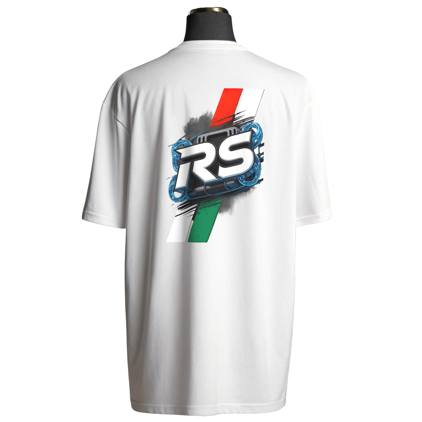 π BE A RACER-RS Aprilia Edition Premium Unisex Oversized T-Shirt