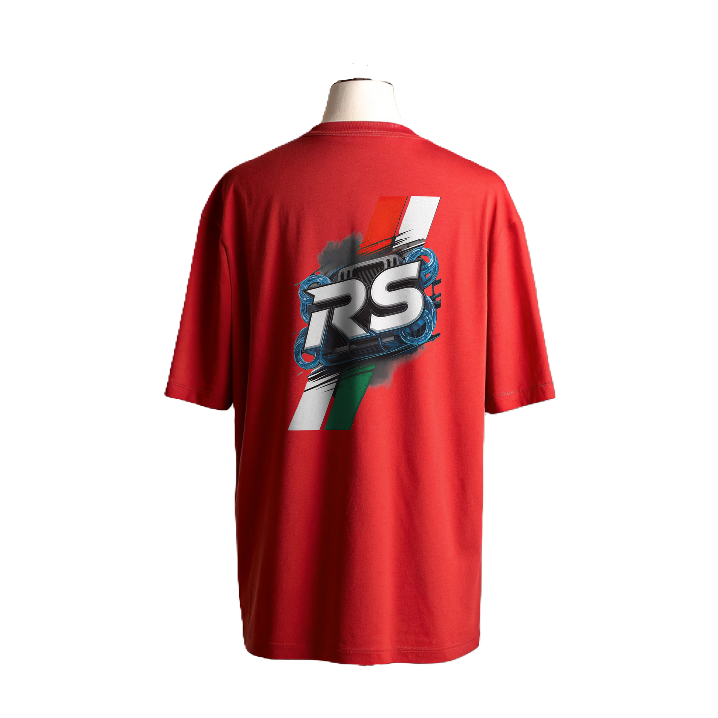 π BE A RACER-RS Aprilia Edition Premium Unisex Oversized T-Shirt