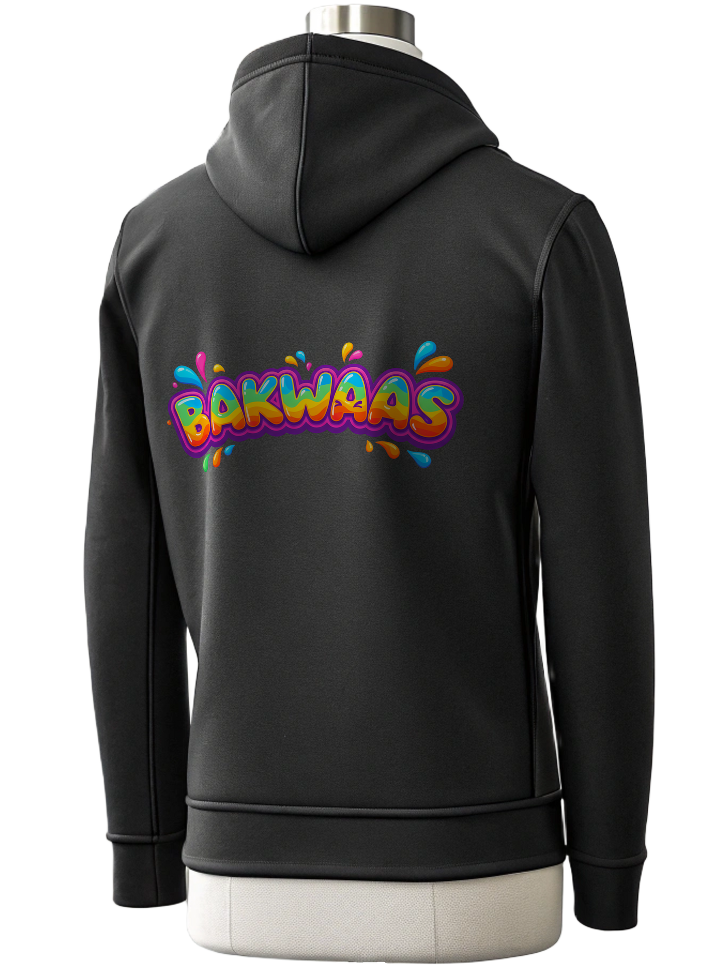 BAKWAAS Graphics Unisex Zip Hoodie