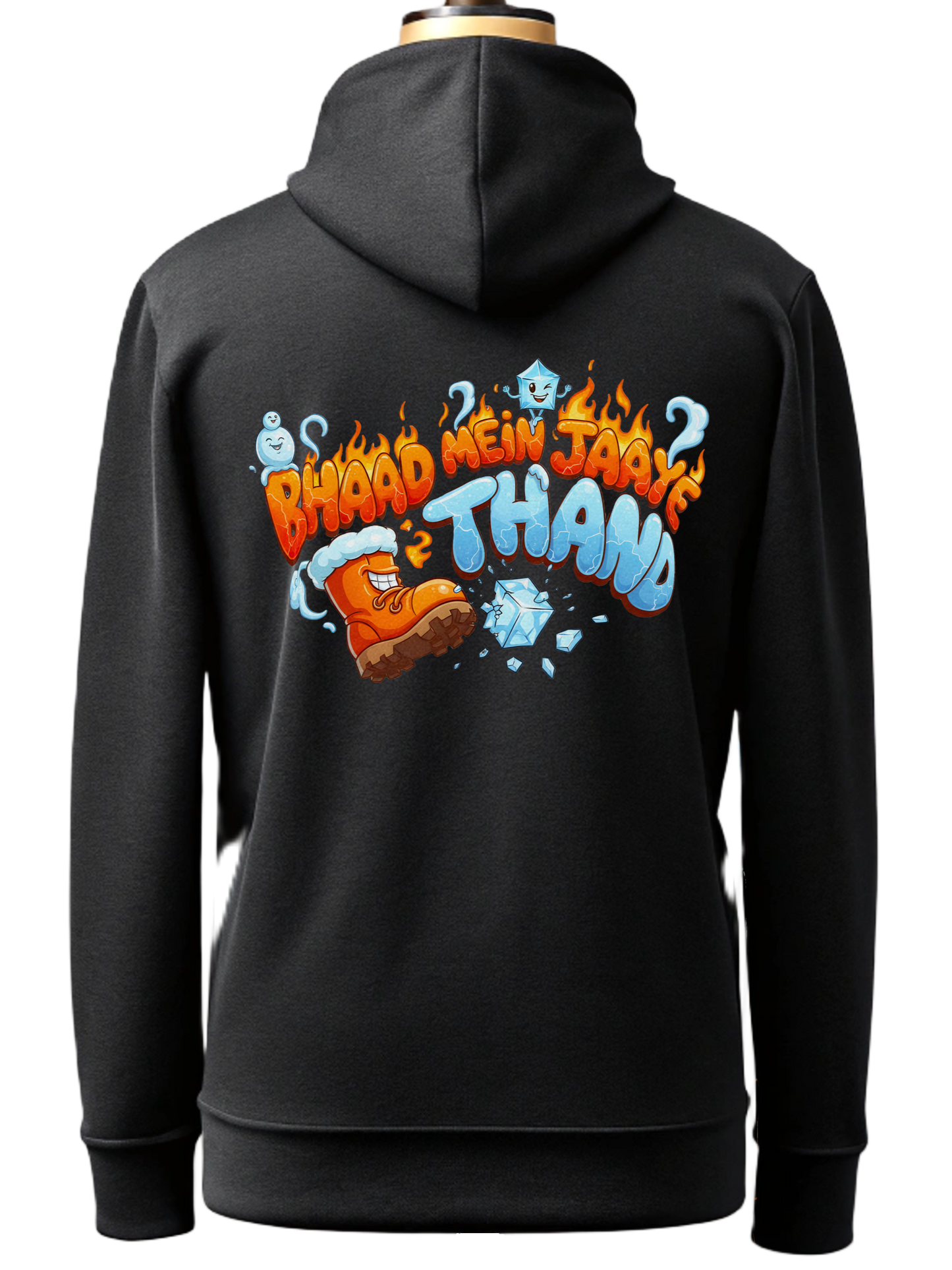 BHAAD MEIN JAAYE THANDA Unisex Zip Hoodie