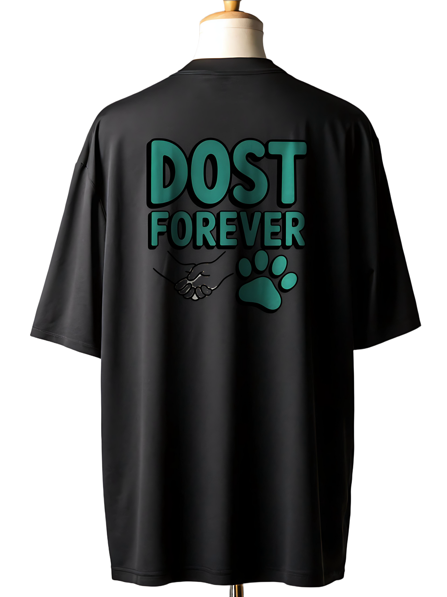 🐕DOST FOREVER Dog Lover Unisex Oversized T-Shirt