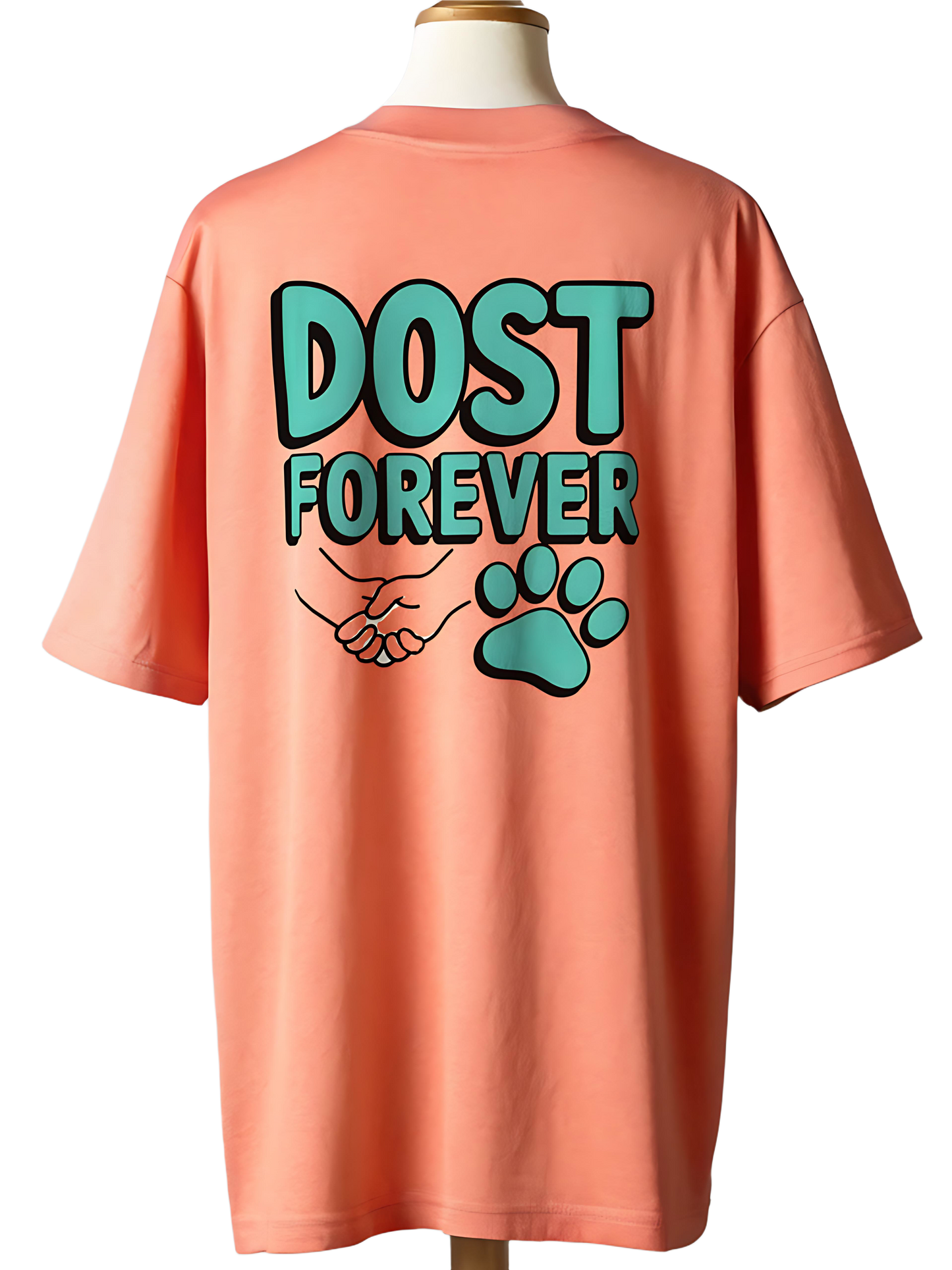 🐕DOST FOREVER Dog Lover Unisex Oversized T-Shirt