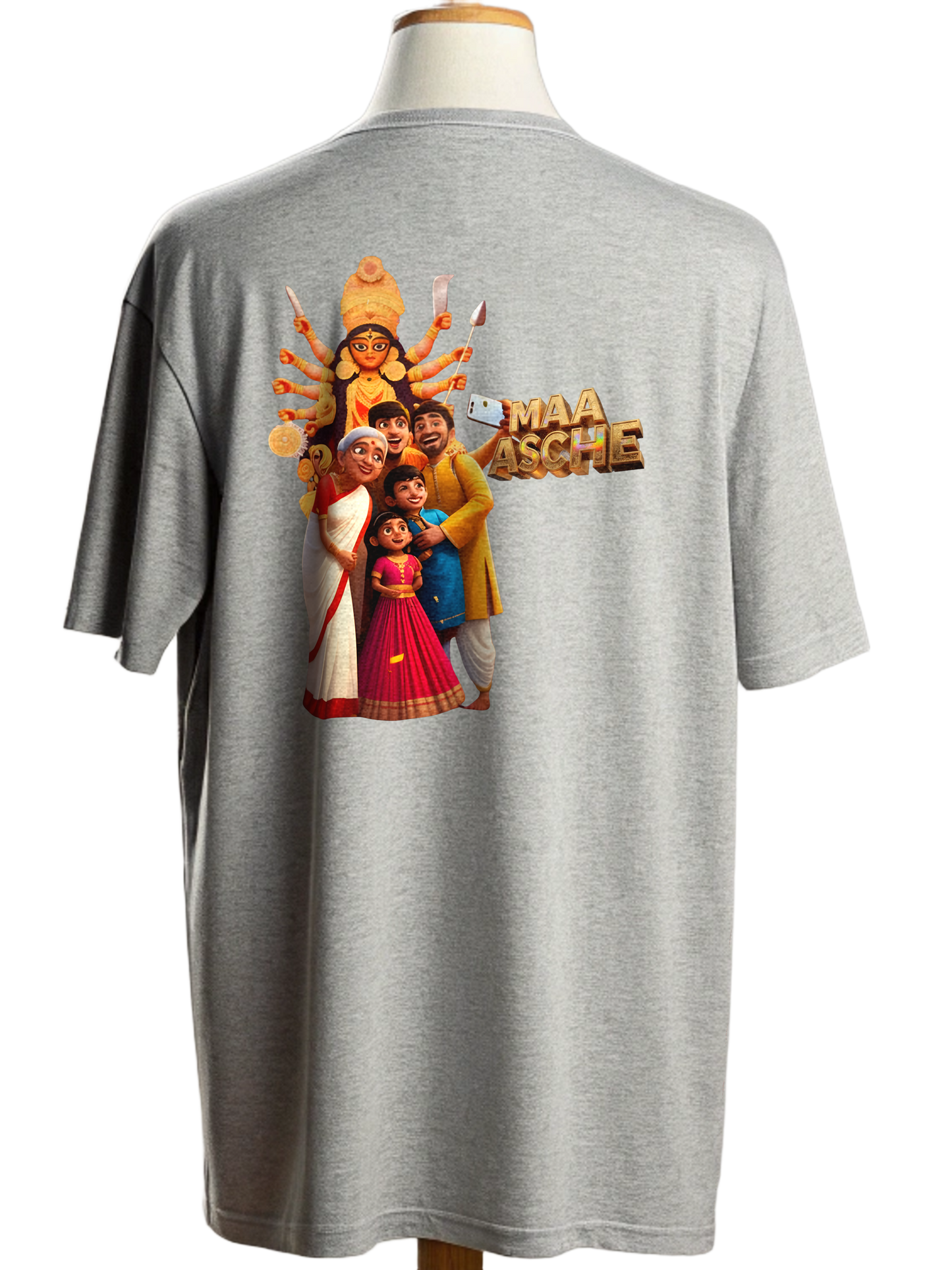 ๐๏ธDurga Maa Selfie Photographics Oversized T-Shirt ๐