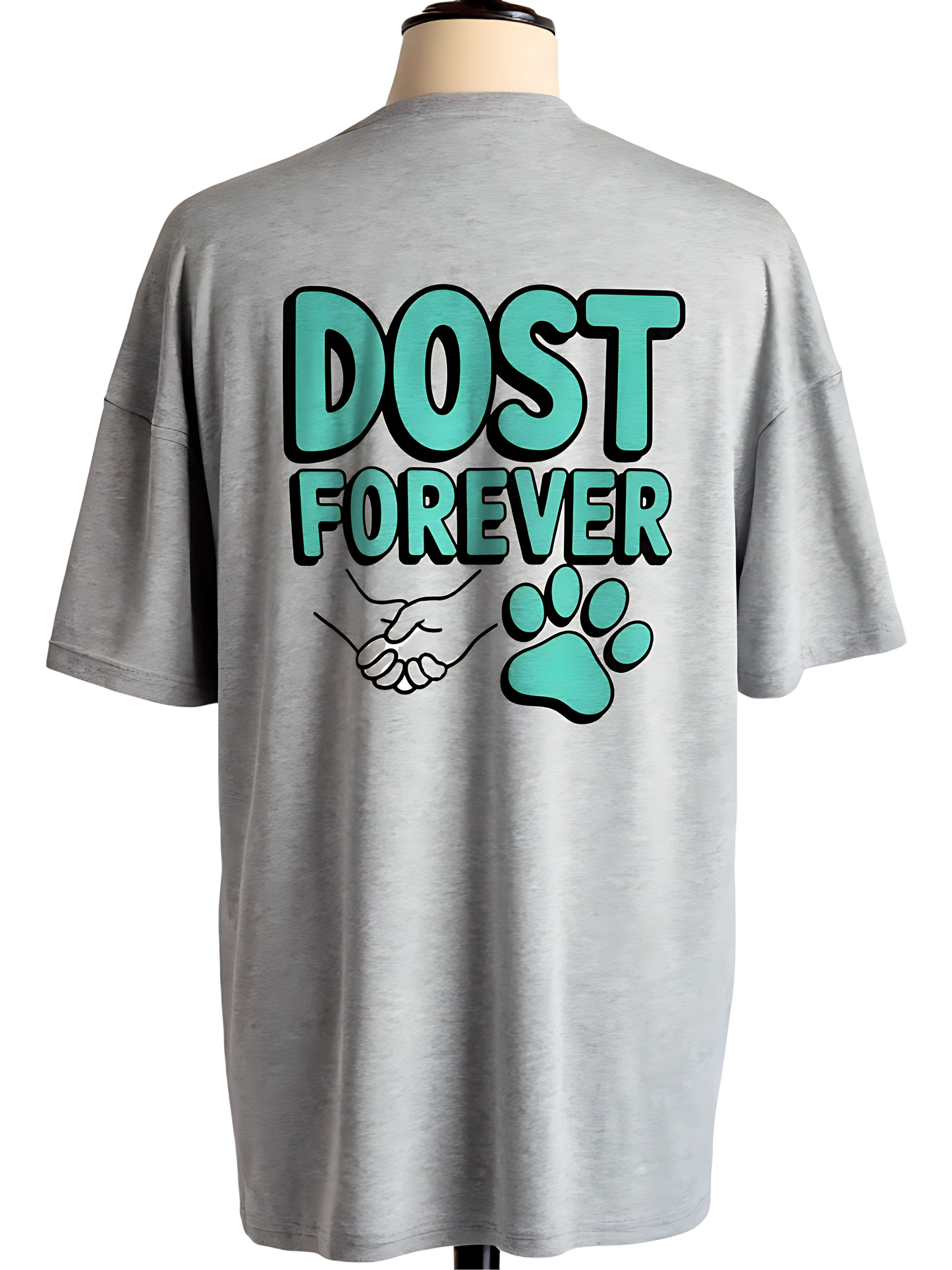 🐕DOST FOREVER Dog Lover Unisex Oversized T-Shirt