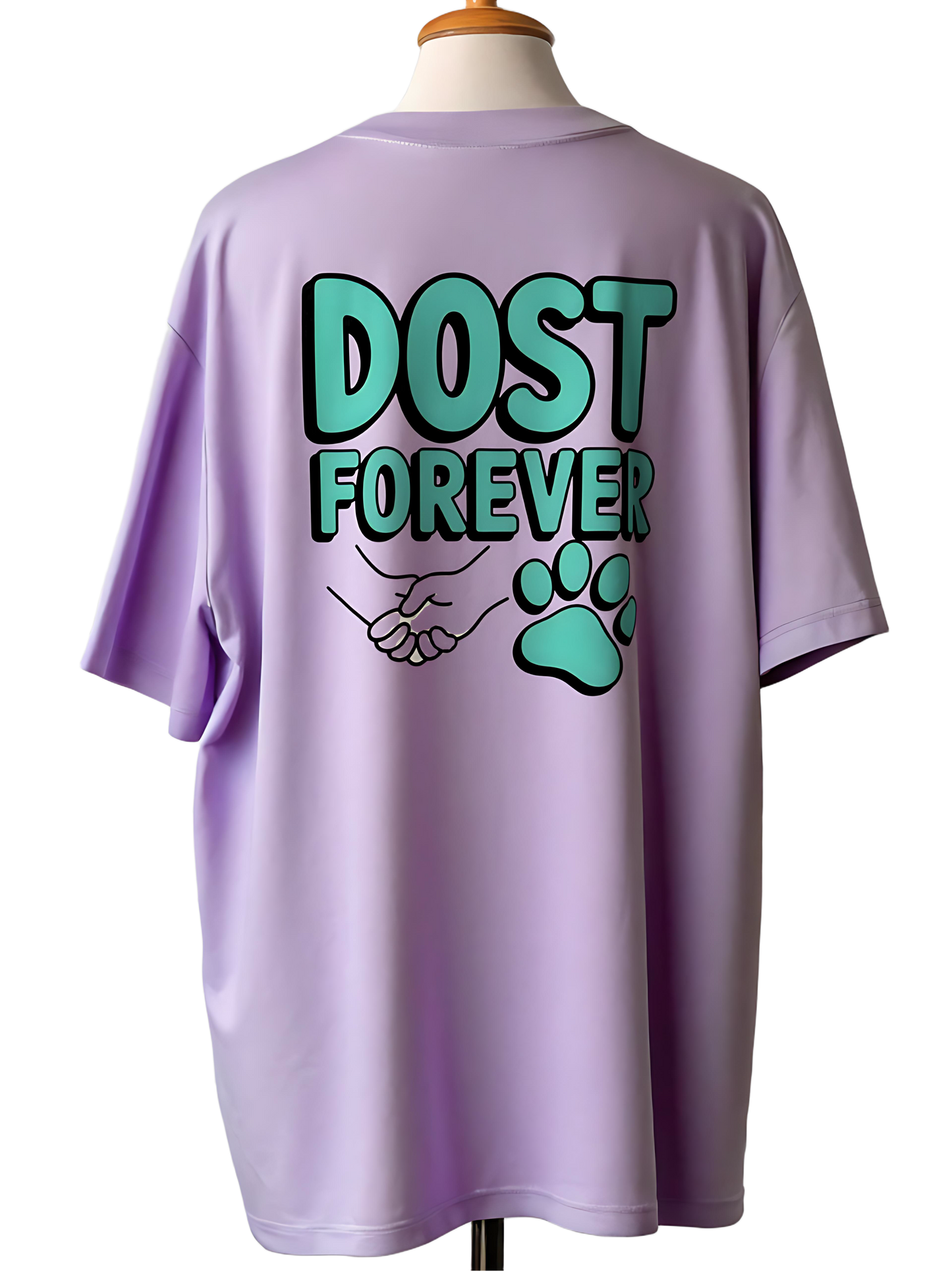 🐕DOST FOREVER Dog Lover Unisex Oversized T-Shirt