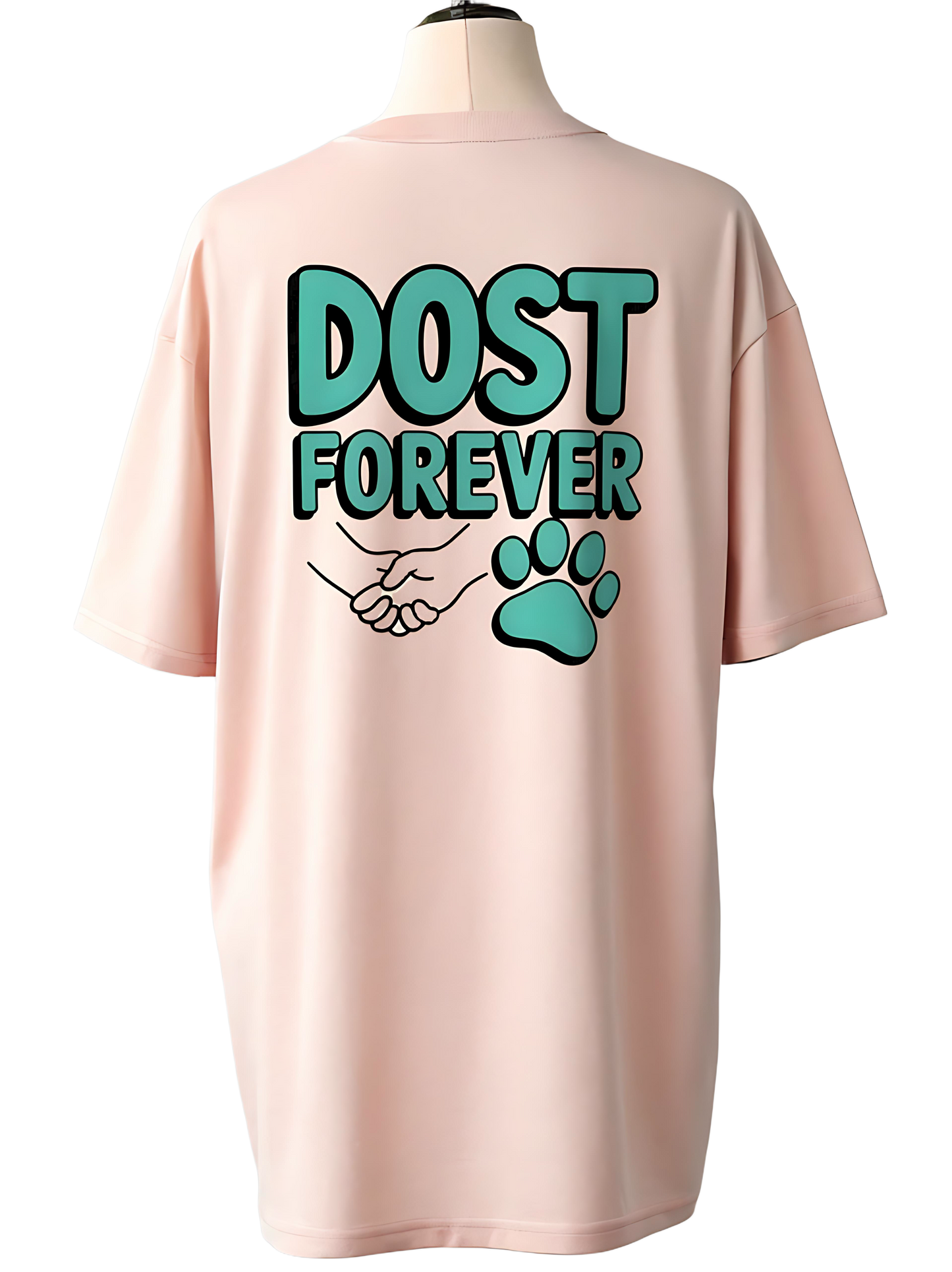 🐕DOST FOREVER Dog Lover Unisex Oversized T-Shirt