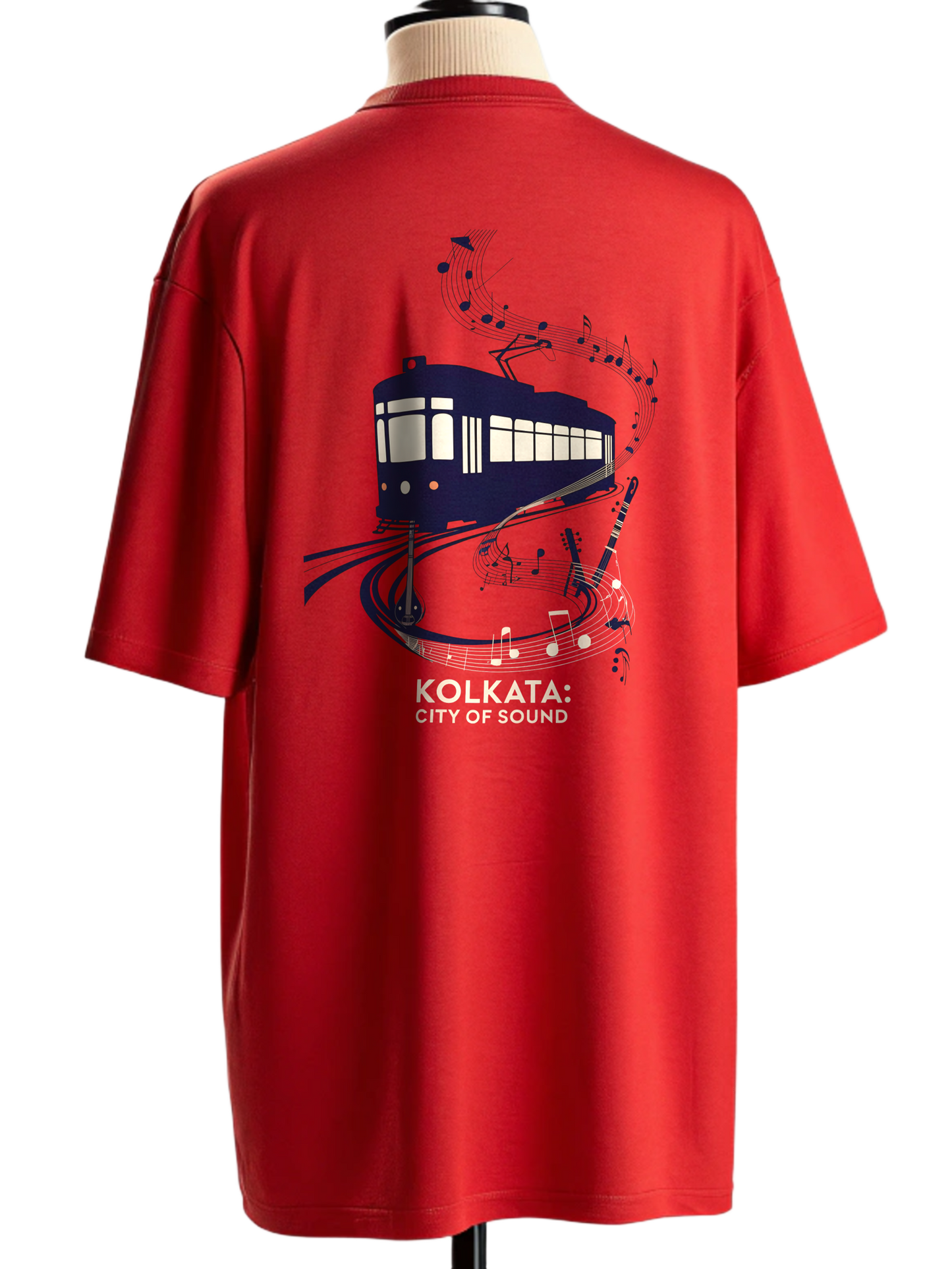 π΅ Kolkata City of Sound Graphic Oversized Unisex T-Shirt