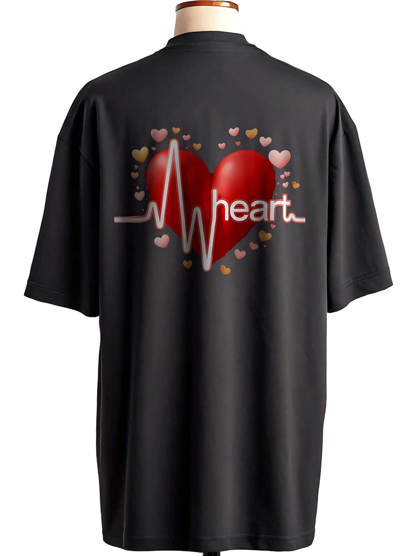๐ถ HEART with beat Graphic Unisex Oversized T-Shirt