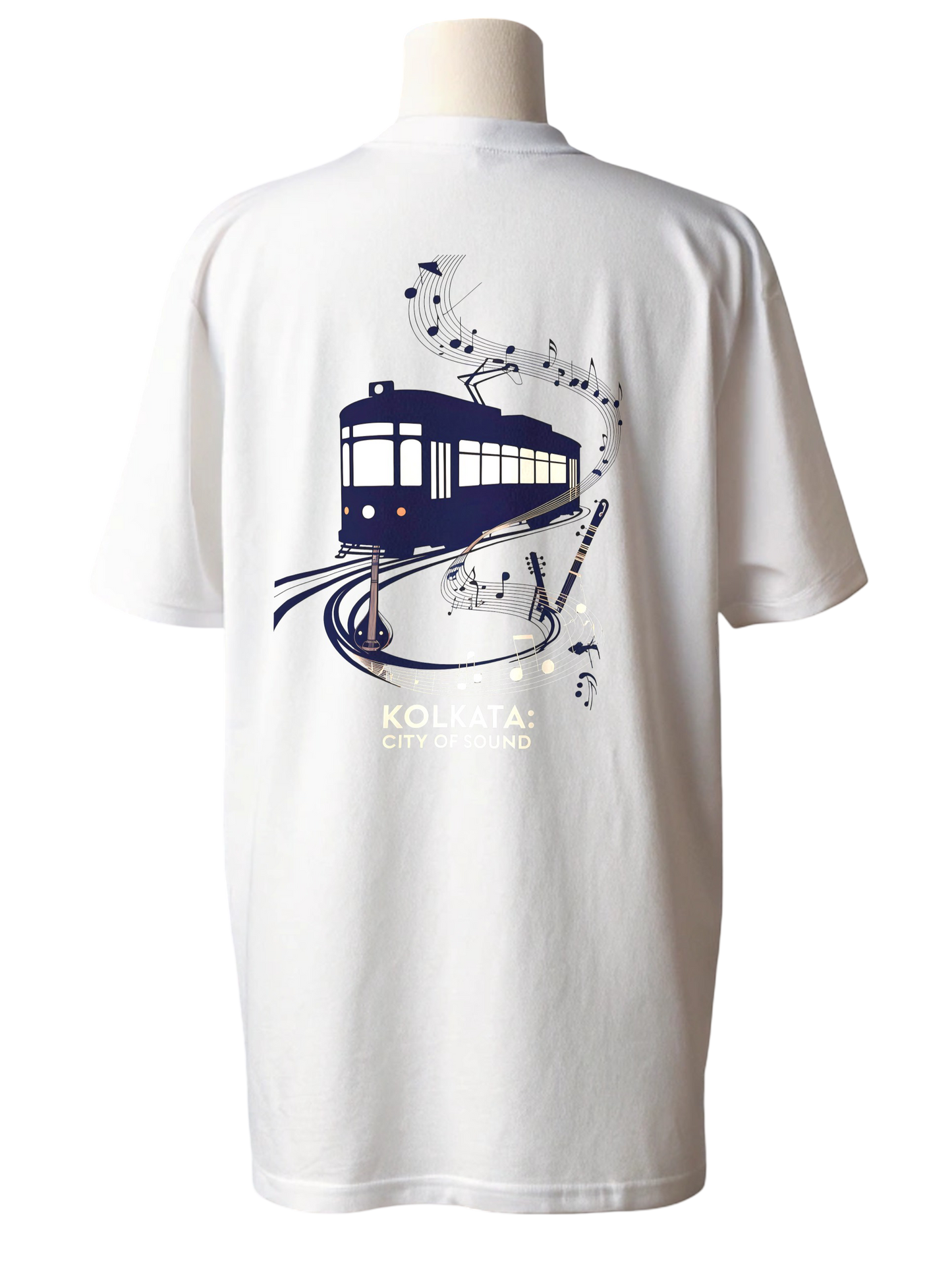 π΅ Kolkata City of Sound Graphic Oversized Unisex T-Shirt
