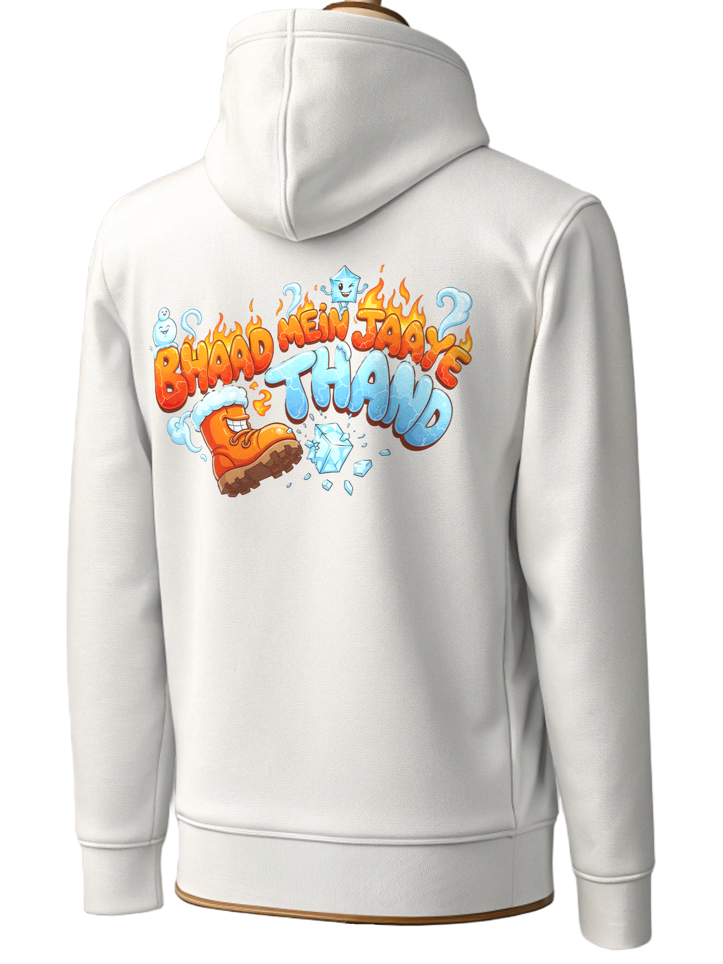 BHAAD MEIN JAAYE THANDA Unisex Zip Hoodie