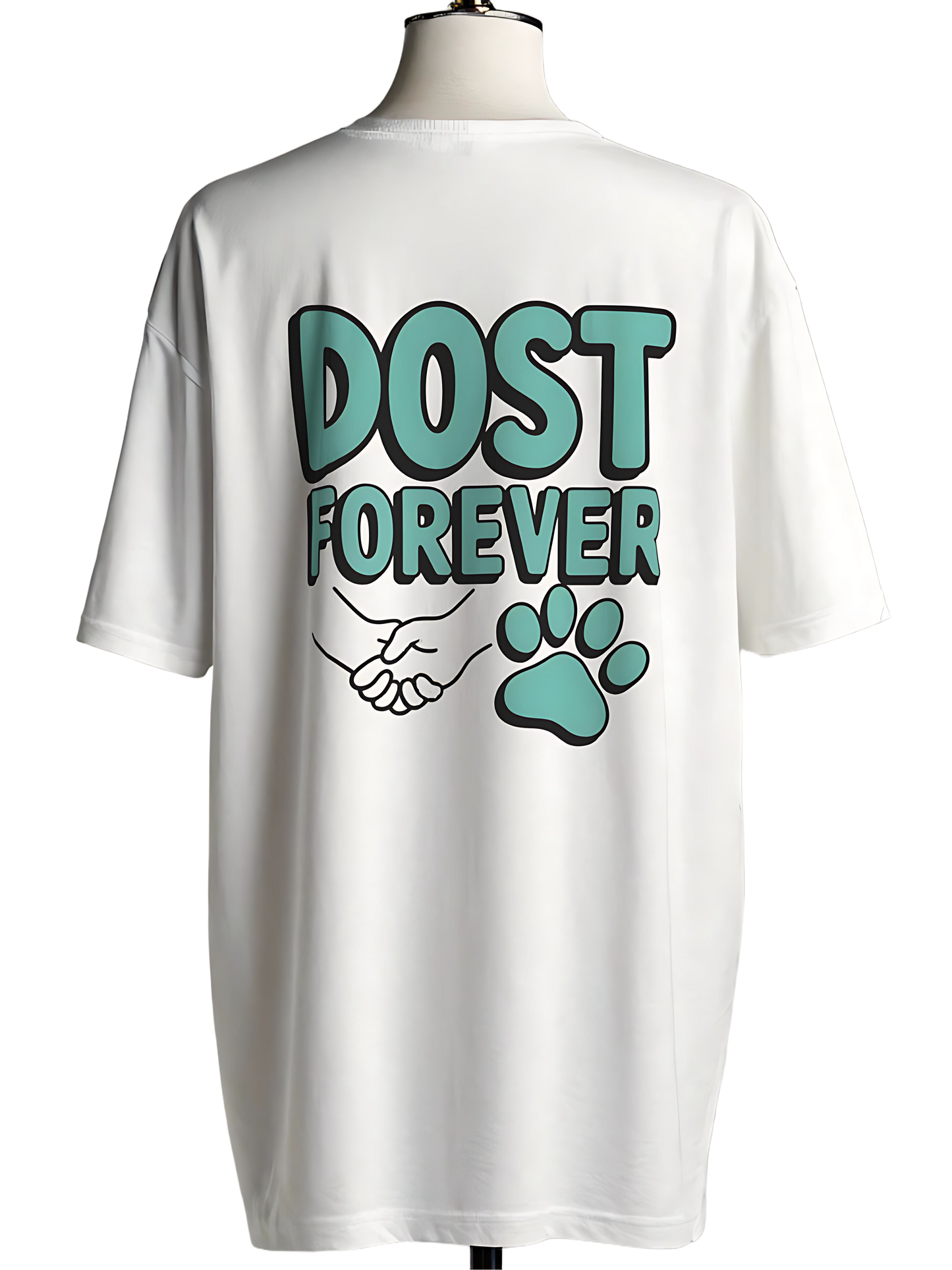 🐕DOST FOREVER Dog Lover Unisex Oversized T-Shirt