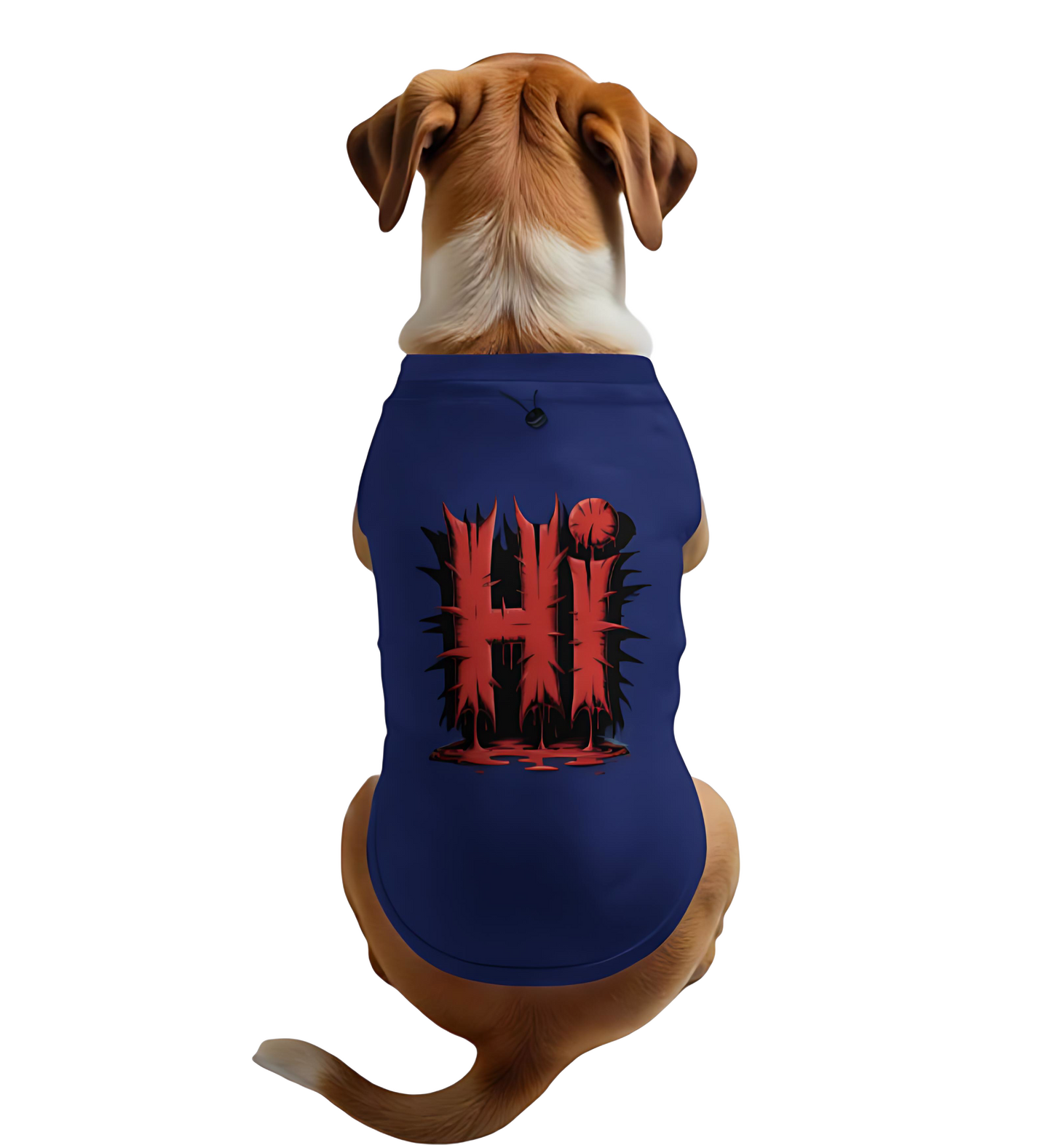 🐶 HI Graphic Dog T-Shirt | 100% Premium Cotton