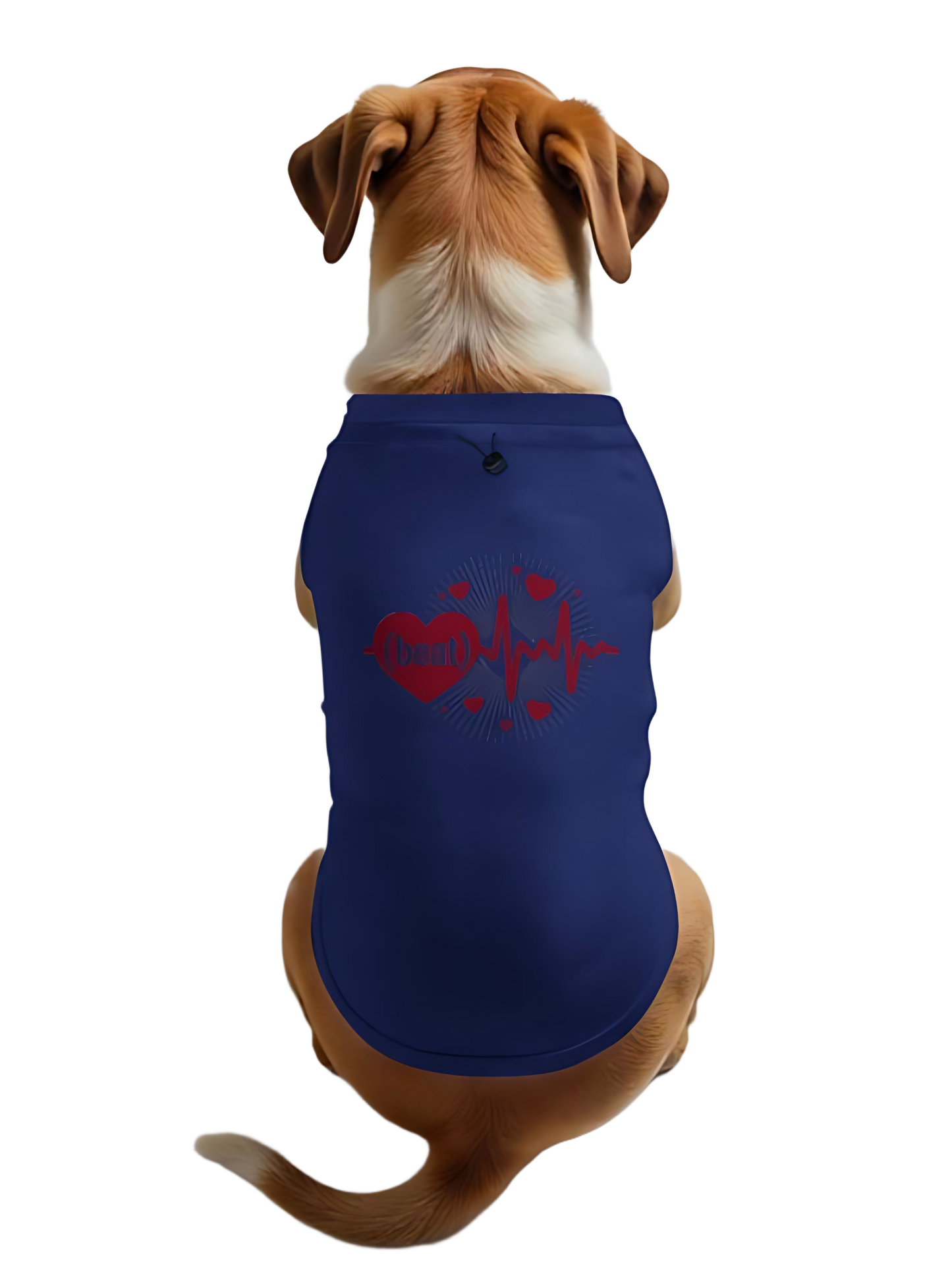 BEAT Dog Emotion Heartbeat Graphic T-Shirt ❤️