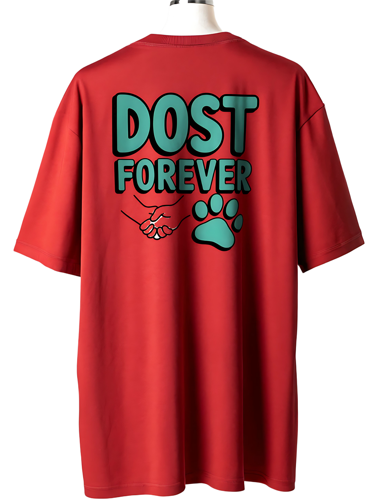 🐕DOST FOREVER Dog Lover Unisex Oversized T-Shirt