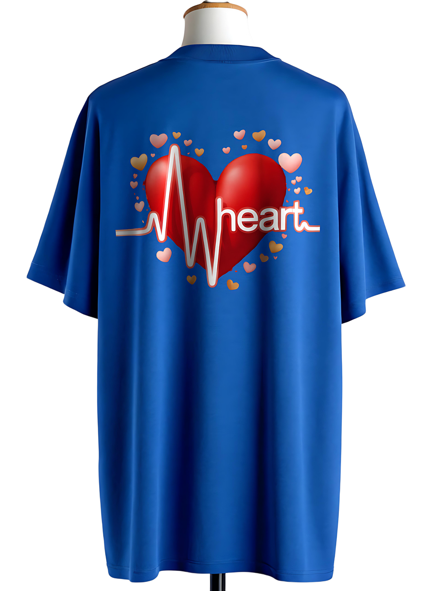 🐶 HEART with beat Graphic Unisex Oversized T-Shirt