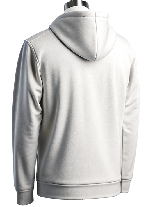 Plain Unisex Zip Hoodie